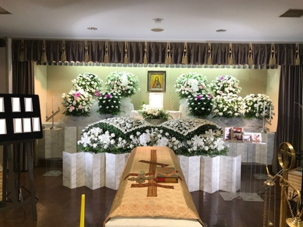 事例のご紹介 東京メモリードホール 第4式場 ひなたの家族葬 キリスト教 公式 お葬式のひなた
